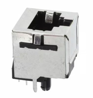 5557969-1 Modular RJ45 Jack Connector 8p8c Vertical Shielded EMI Finger Cat3
