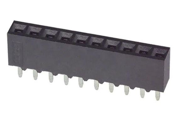 5-535541-8 10 Position Receptacle Connector 0.100&quot; (2.54mm) Through Hole Gold