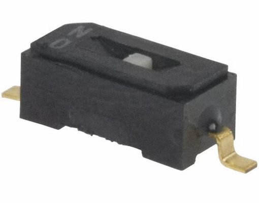 CHS-01TB DIP Switches SPST 1 Position Surface Mount Slide Actuator 100mA 6VDC
