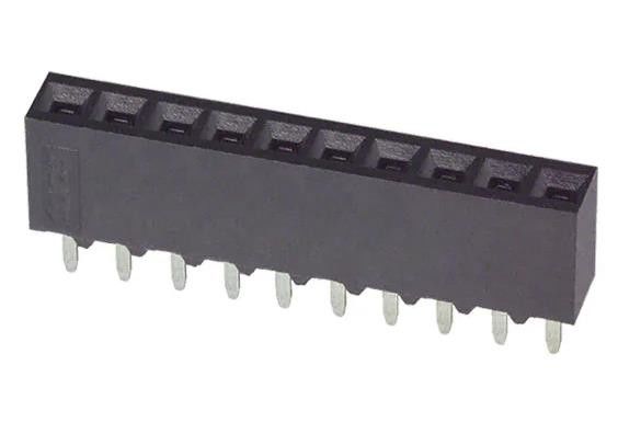 5-535541-8 10 Position Receptacle Connector 0.100&quot; (2.54mm) Through Hole Gold